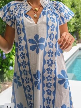 MAREA CECELIA SHORTIE DRESS - SEA DAHLIA